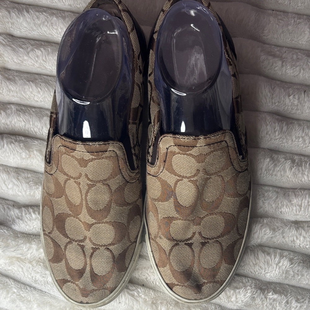 Coach Brown Slip-On Shoes